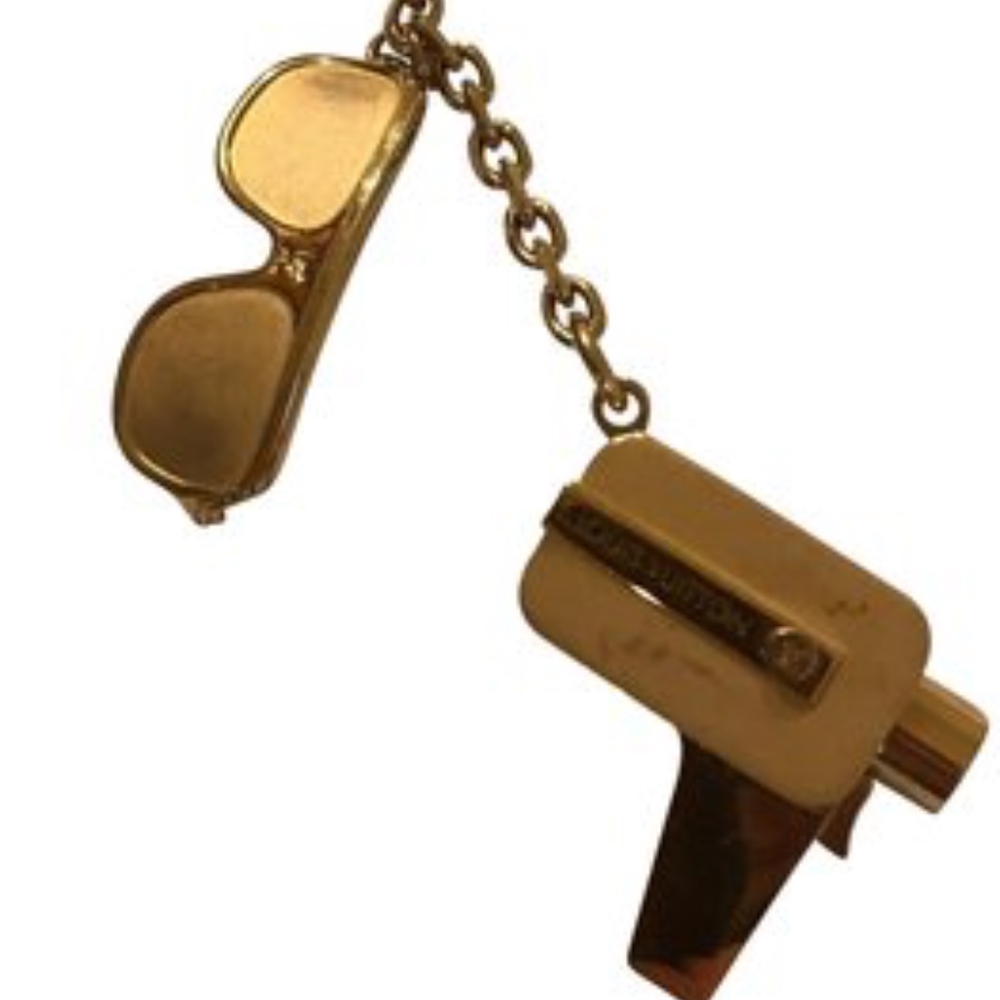Louis Vuitton Gold Cannes Key Ring Bag Charm